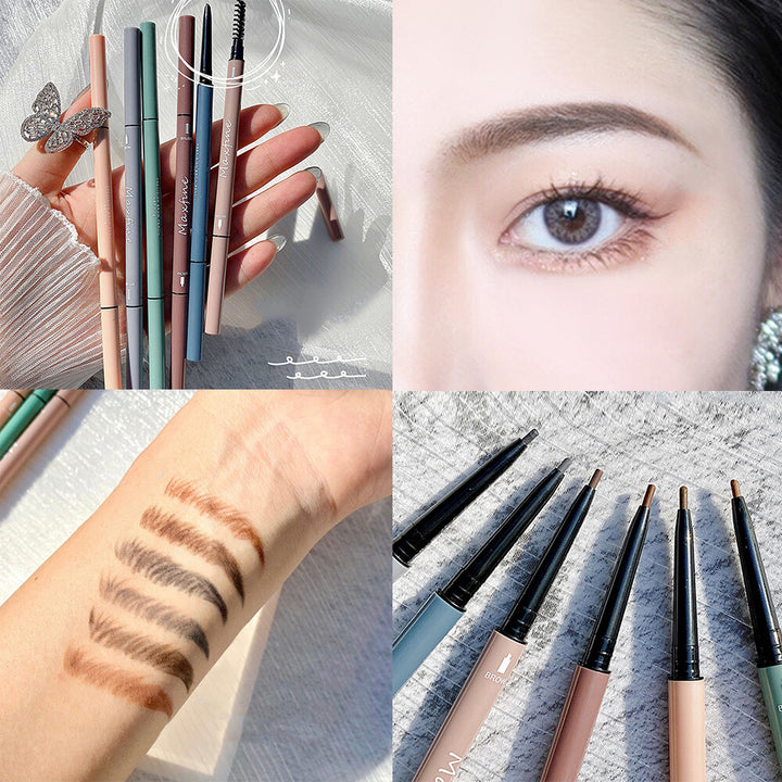 Waterproof Microblading Eye Brow Eyeliner Eyebrow Pen Pencil Brush Makeup Tools*